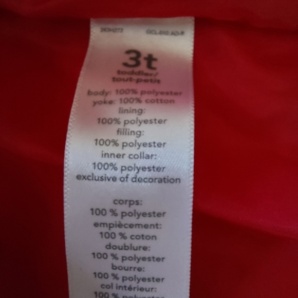 🔴Buy 2 - Get 1 -- Carter's Toddler's Red Puffer Vest, Size 3T - Picture 7 of 10